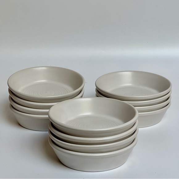 Dudson Evolution England Matte Pearl Stoneware Olive / Tapas Dish Set of 4 - Picture 6 of 8
